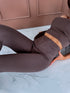 CORRECTIVE leggings "BLACK GOLD" - CHOCO
